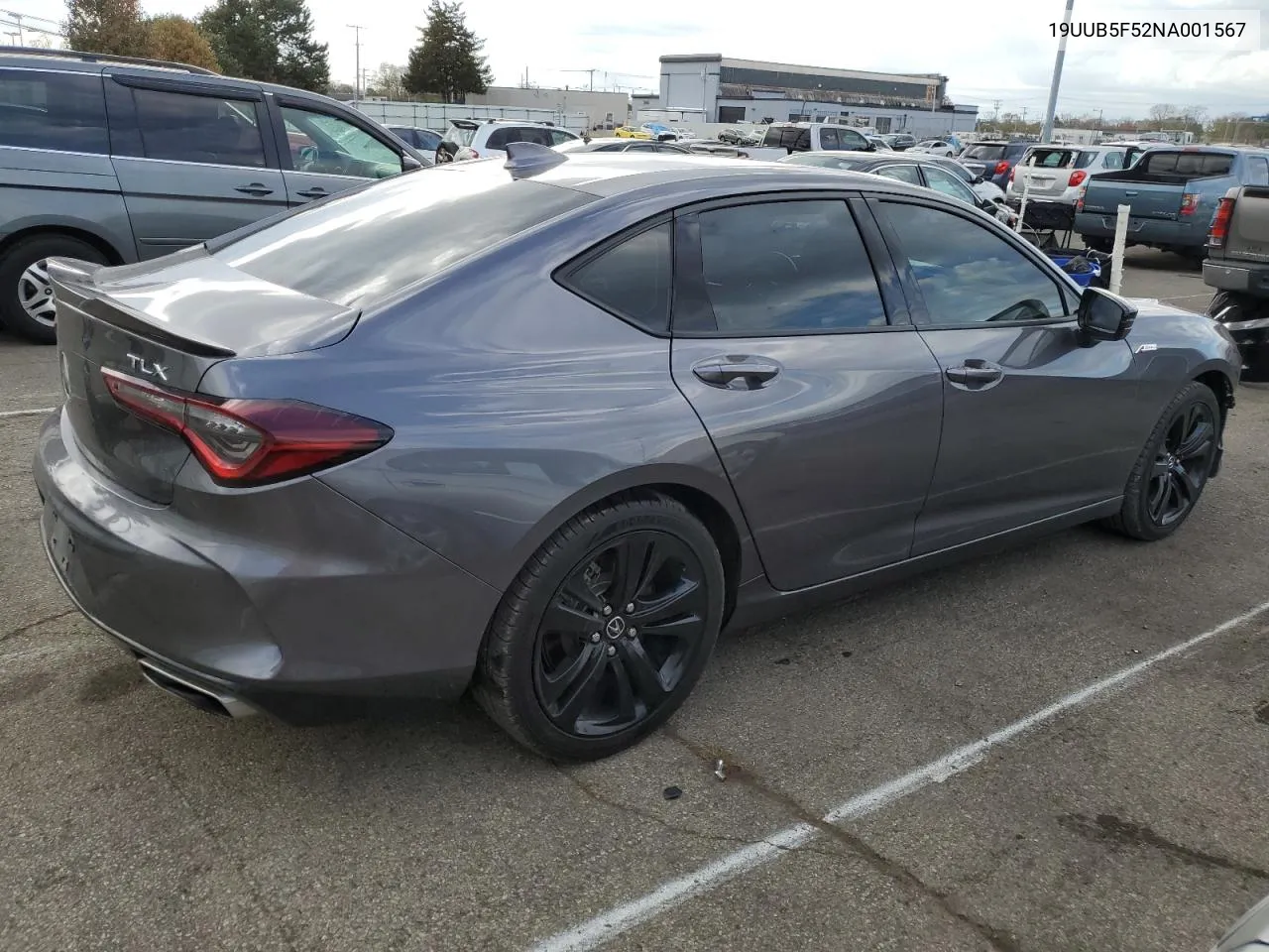 2022 Acura Tlx Tech A VIN: 19UUB5F52NA001567 Lot: 79201754