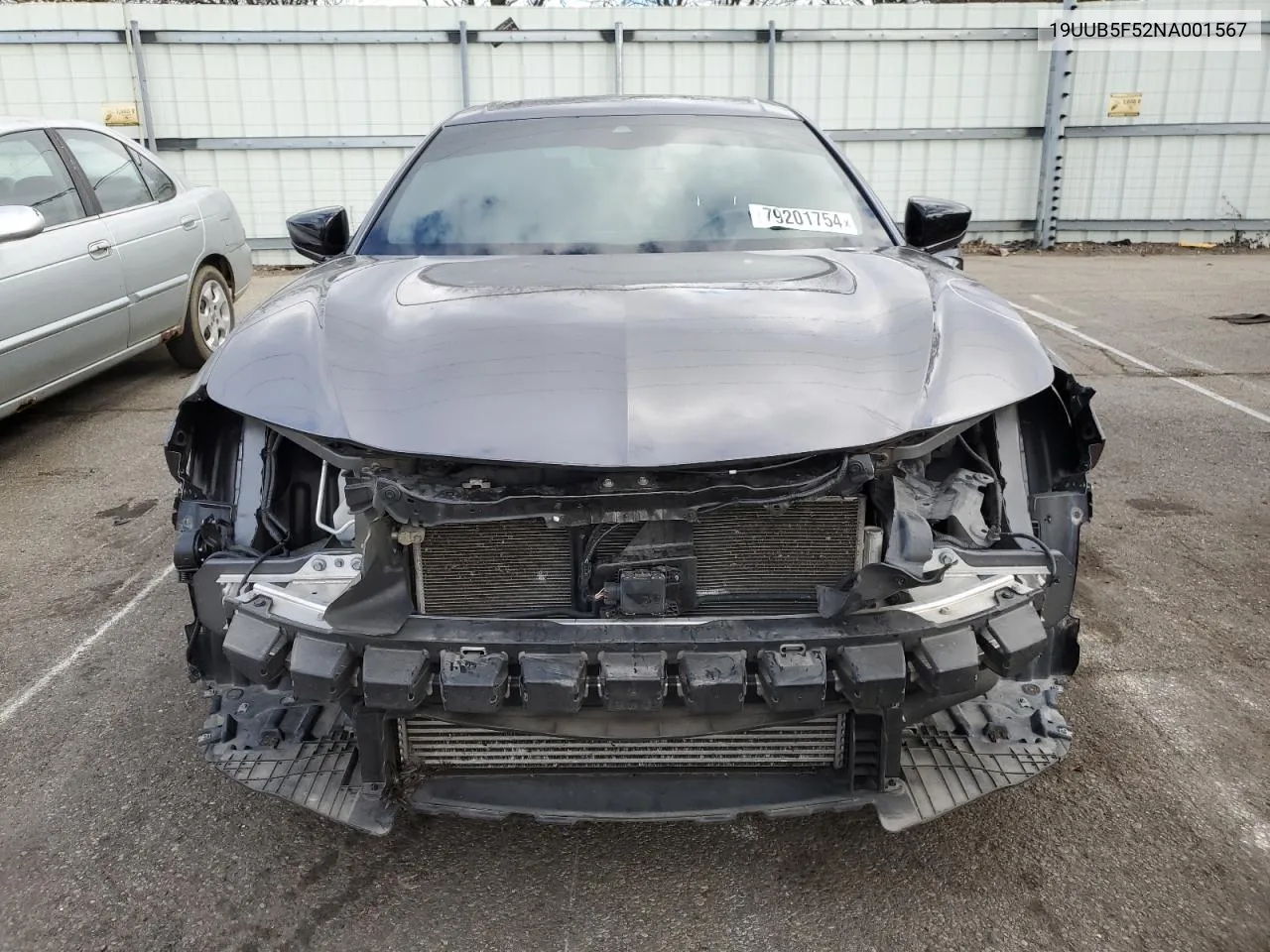 2022 Acura Tlx Tech A VIN: 19UUB5F52NA001567 Lot: 79201754