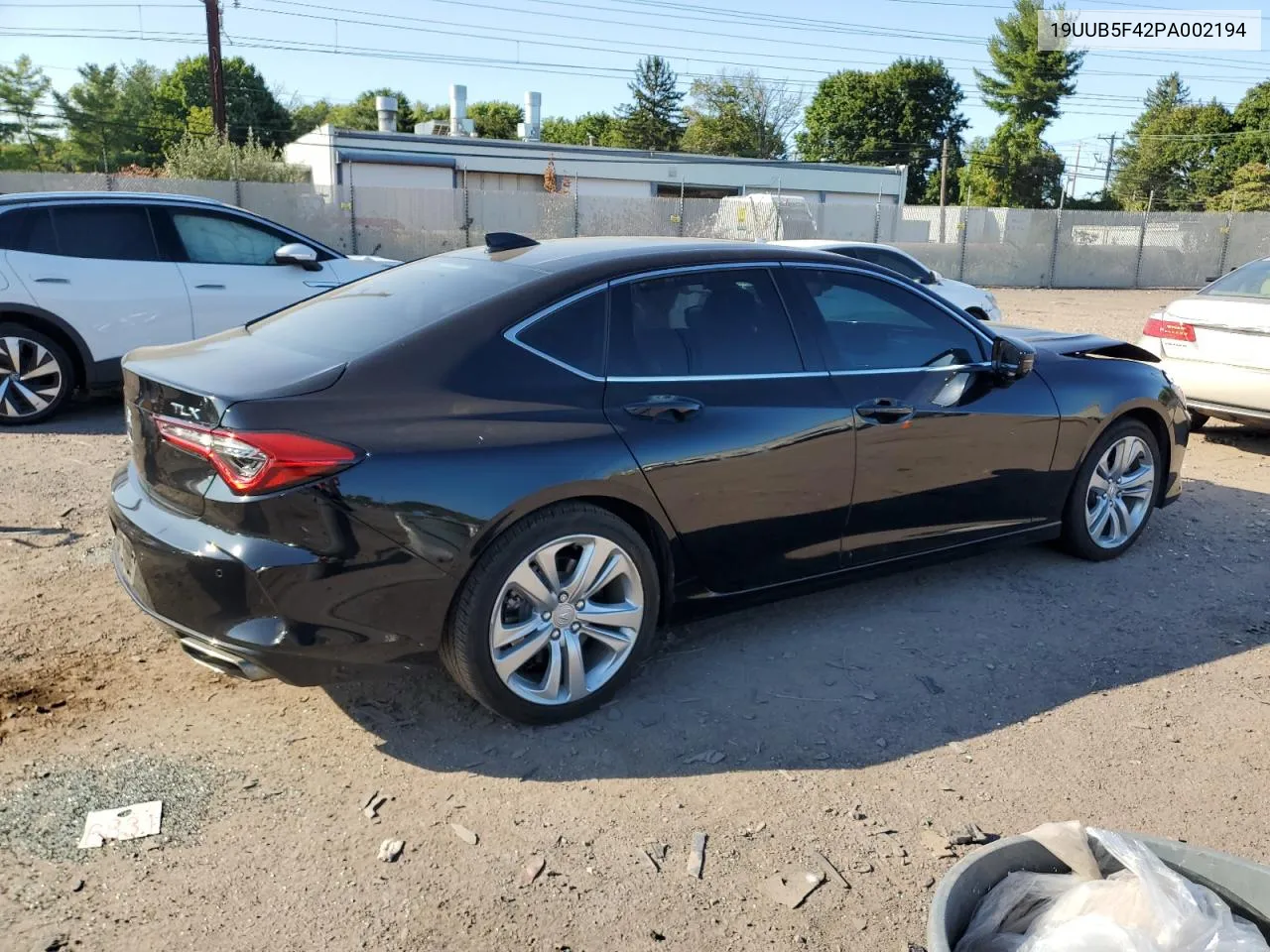 2023 Acura Tlx Technology VIN: 19UUB5F42PA002194 Lot: 69919404