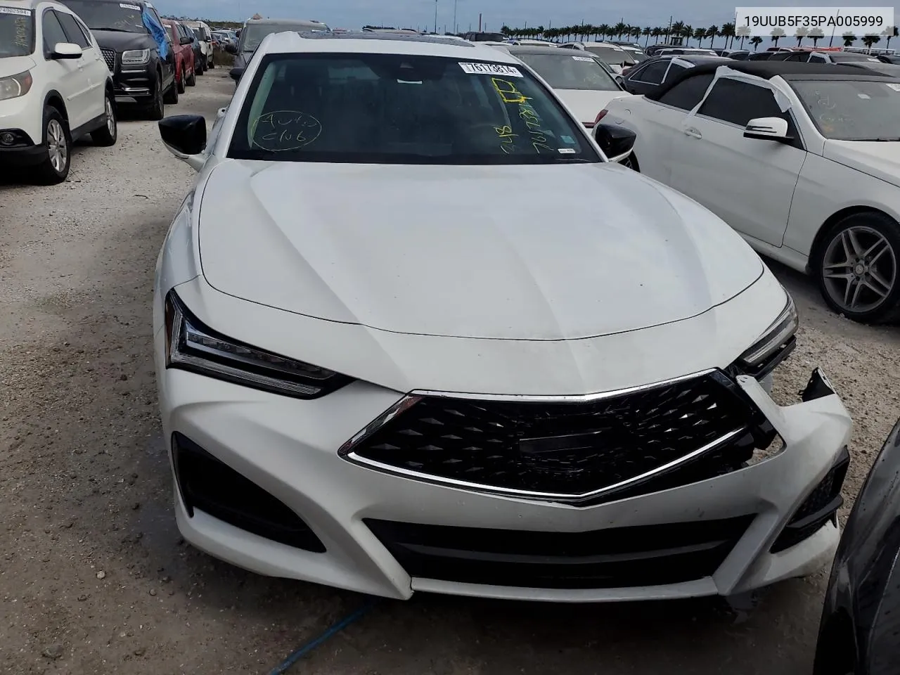 2023 Acura Tlx VIN: 19UUB5F35PA005999 Lot: 76173814