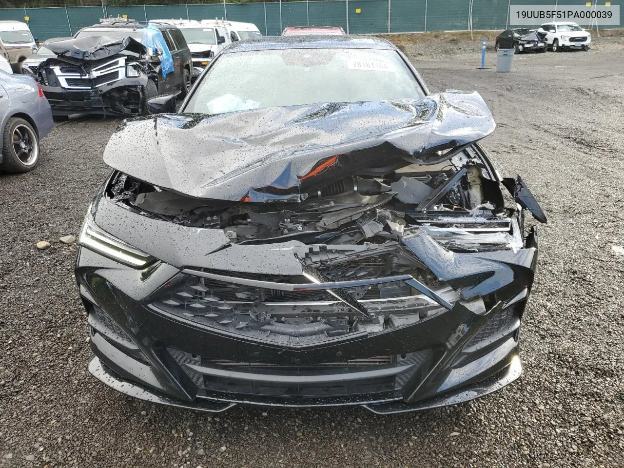 2023 Acura Tlx Tech A VIN: 19UUB5F51PA000039 Lot: 78181184