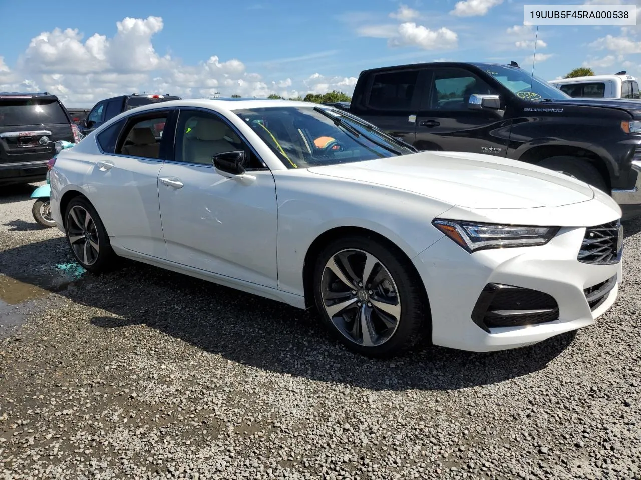 2024 Acura Tlx Technology VIN: 19UUB5F45RA000538 Lot: 73883594