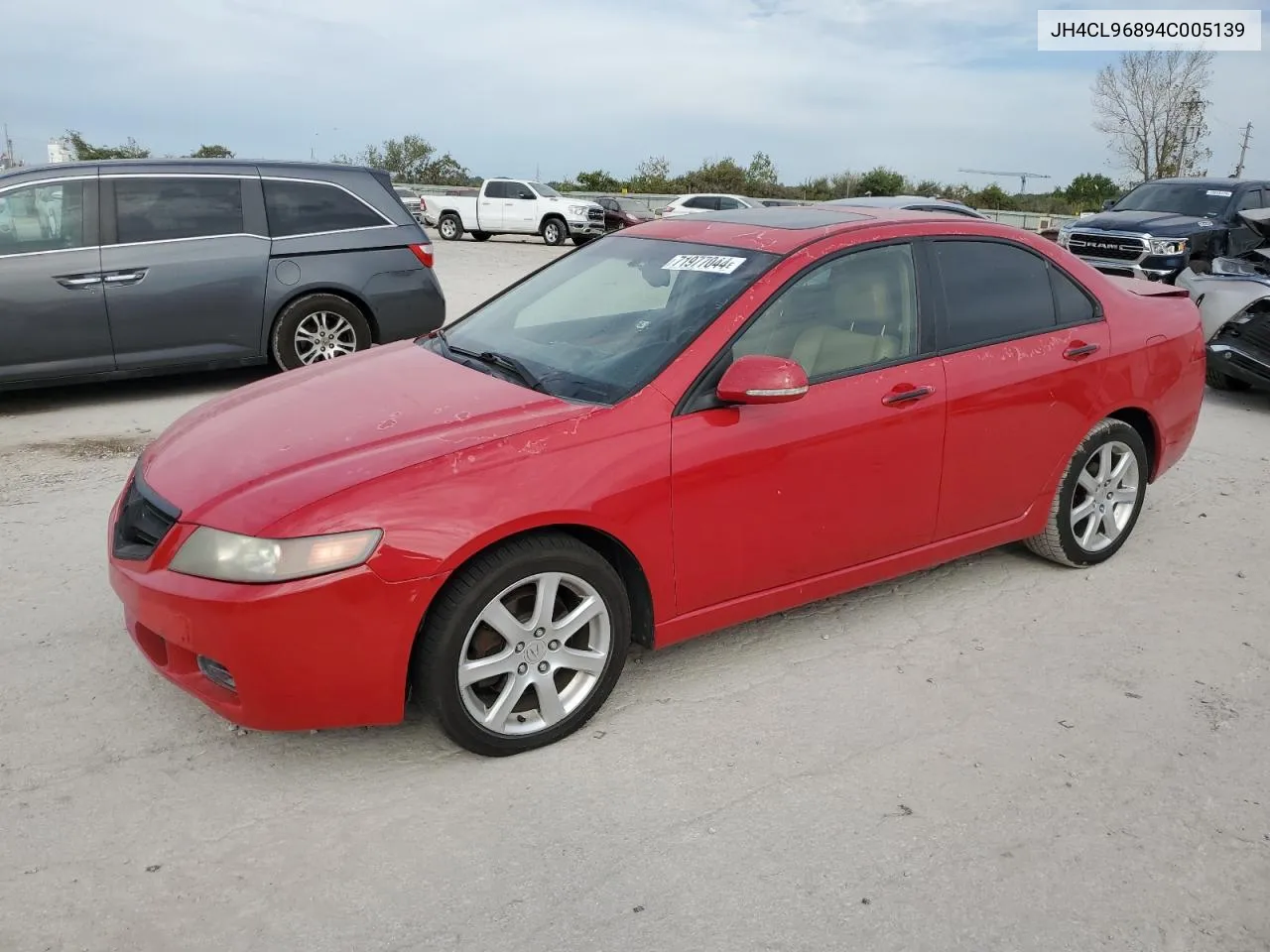 2004 Acura Tsx VIN: JH4CL96894C005139 Lot: 71977044