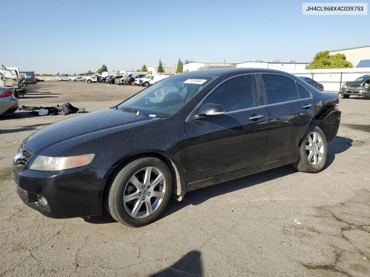 2004 Acura Tsx VIN: JH4CL968X4C039753 Lot: 72409584