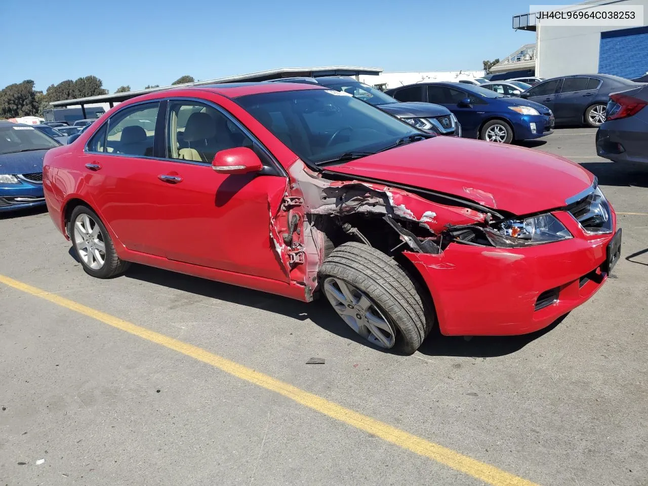 2004 Acura Tsx VIN: JH4CL96964C038253 Lot: 74362124