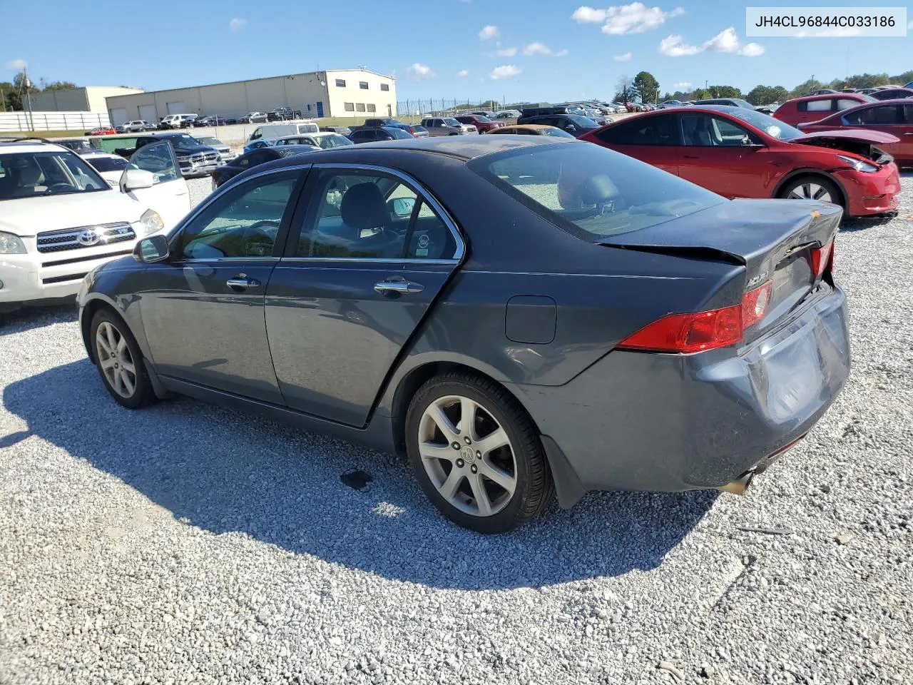 2004 Acura Tsx VIN: JH4CL96844C033186 Lot: 75827264