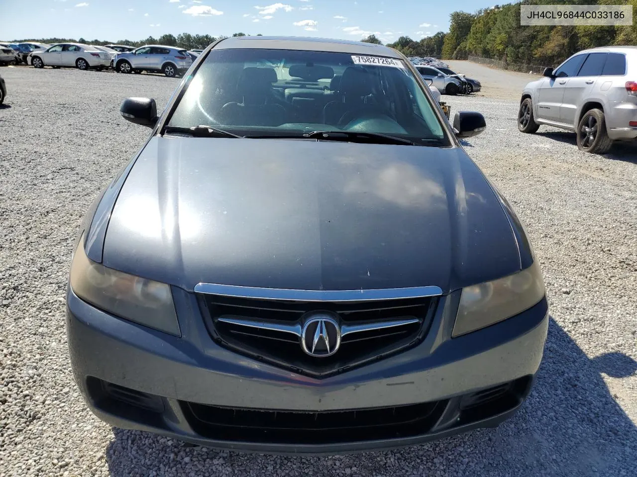 2004 Acura Tsx VIN: JH4CL96844C033186 Lot: 75827264