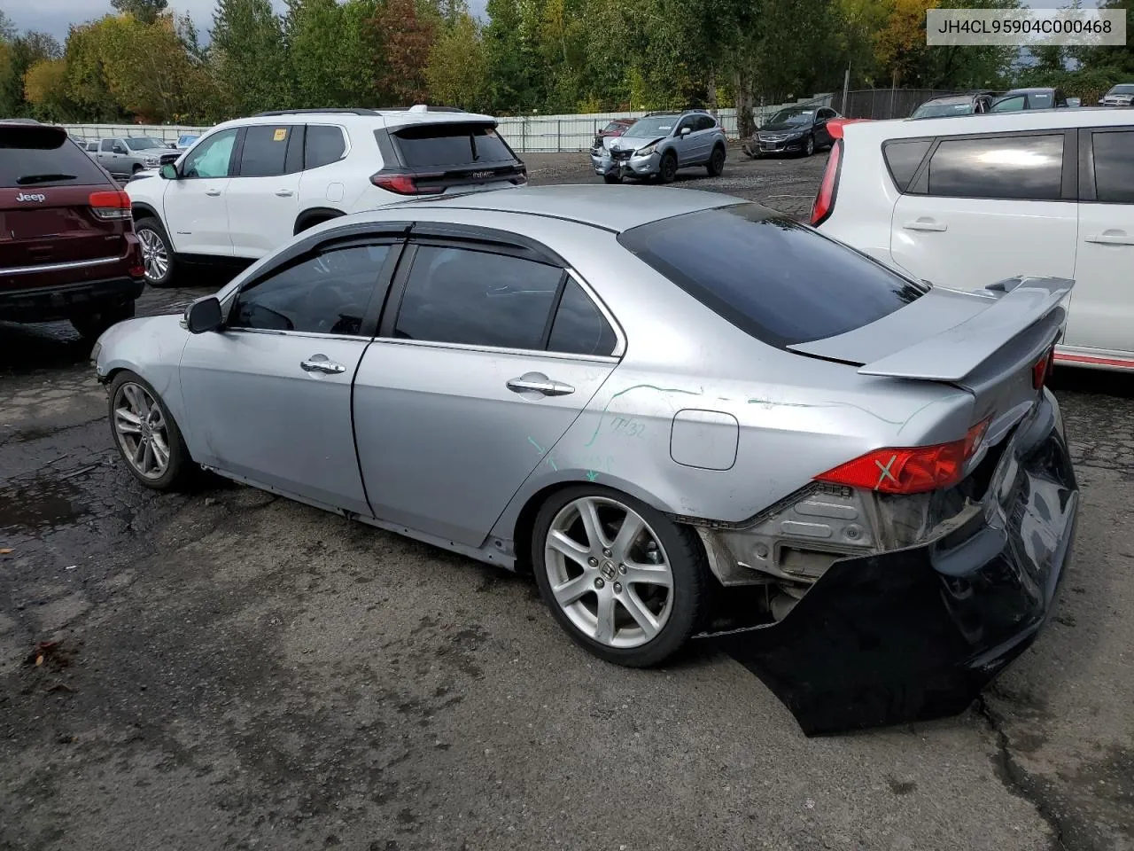 2004 Acura Tsx VIN: JH4CL95904C000468 Lot: 75893764