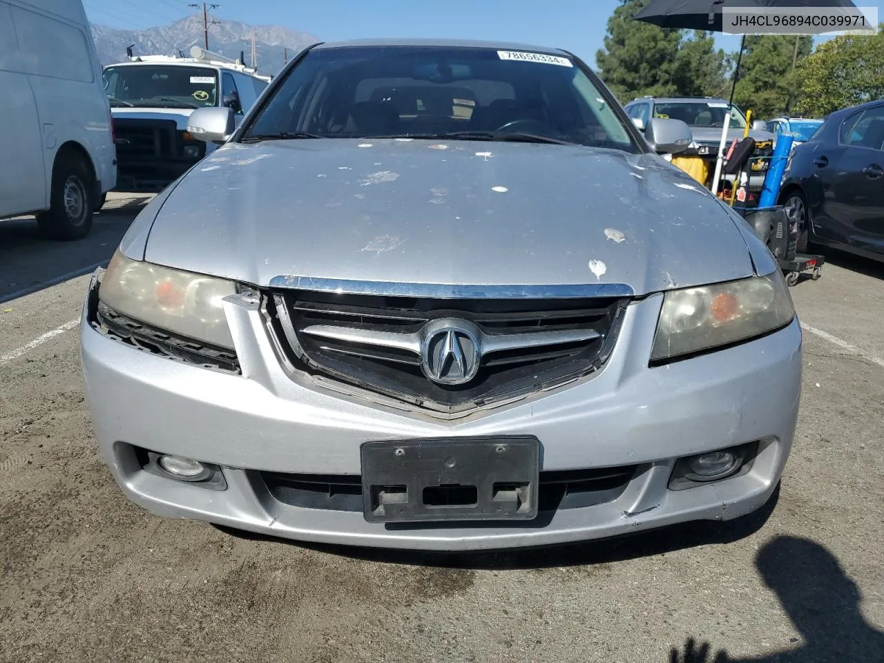 2004 Acura Tsx VIN: JH4CL96894C039971 Lot: 78656334