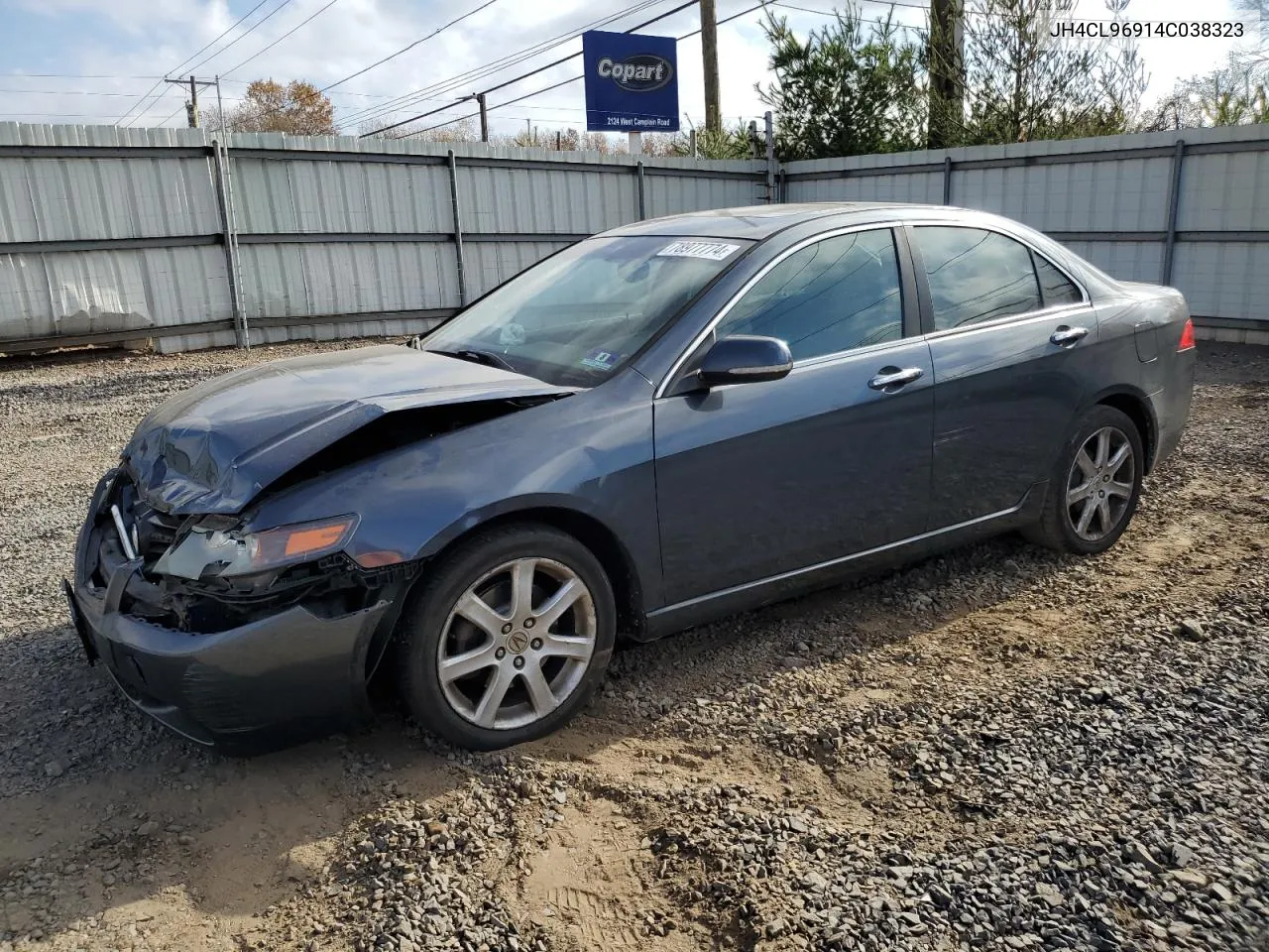 2004 Acura Tsx VIN: JH4CL96914C038323 Lot: 78977774