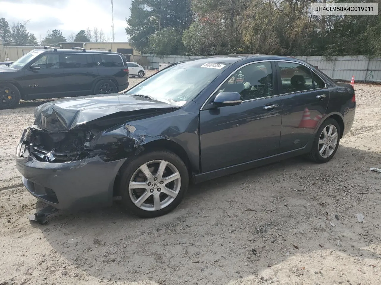 2004 Acura Tsx VIN: JH4CL958X4C019911 Lot: 80004904