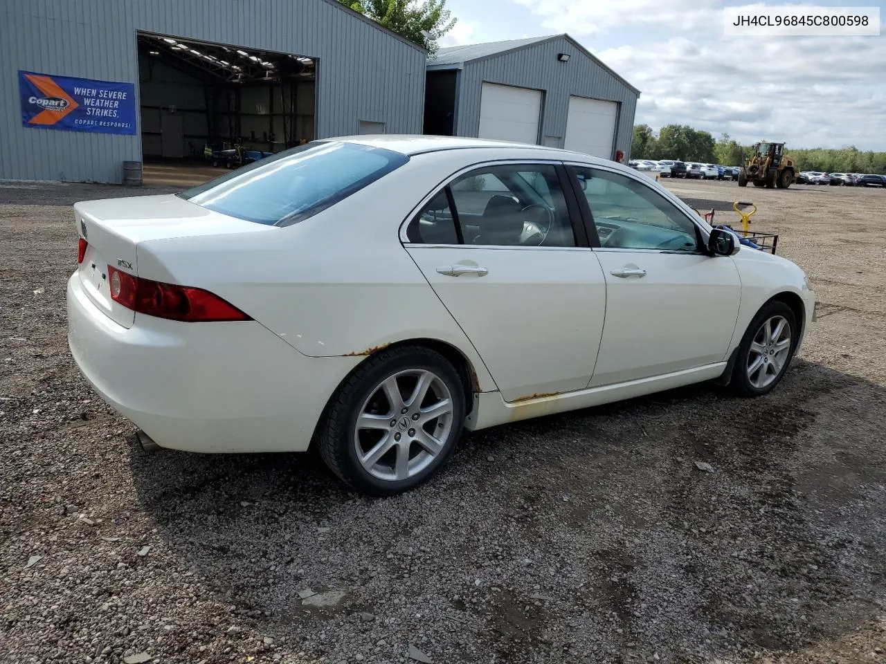 2005 Acura Tsx VIN: JH4CL96845C800598 Lot: 65469294