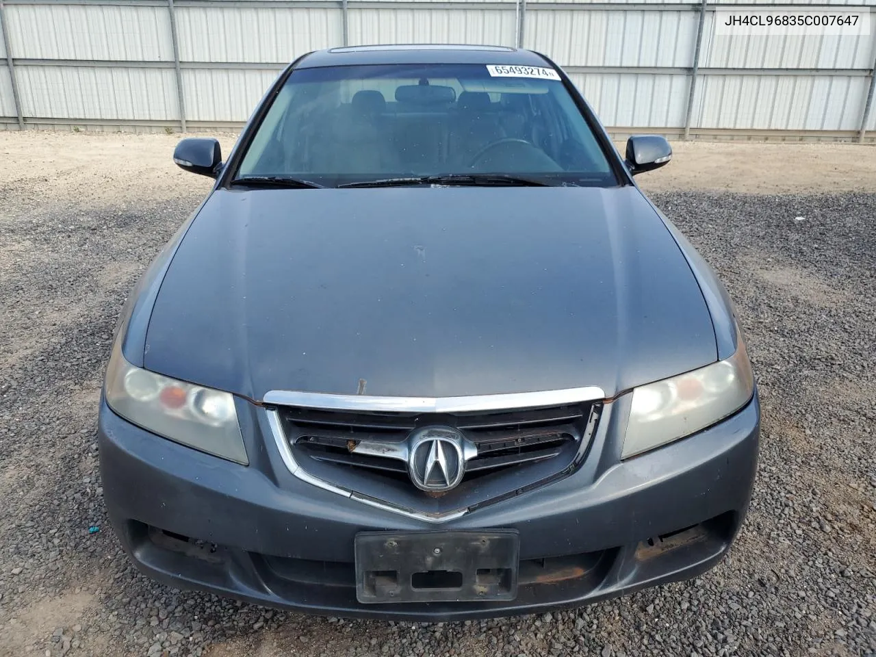 2005 Acura Tsx VIN: JH4CL96835C007647 Lot: 65493274