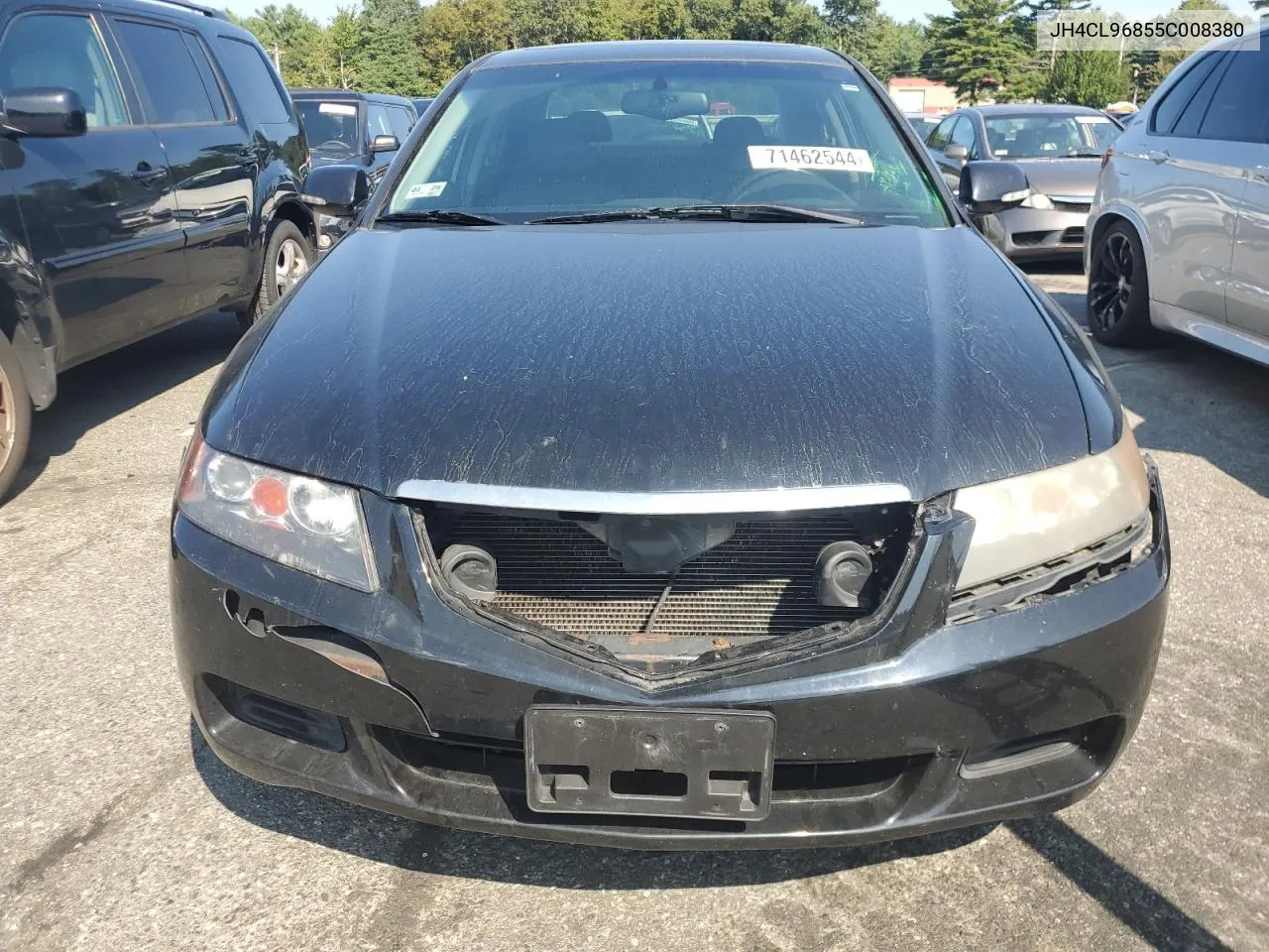 2005 Acura Tsx VIN: JH4CL96855C008380 Lot: 71462544