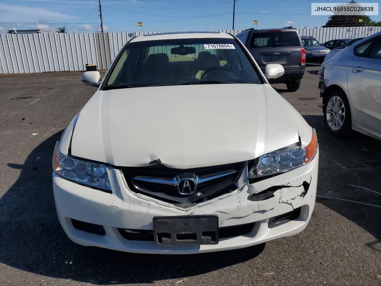 2005 Acura Tsx VIN: JH4CL96855C028838 Lot: 71678894