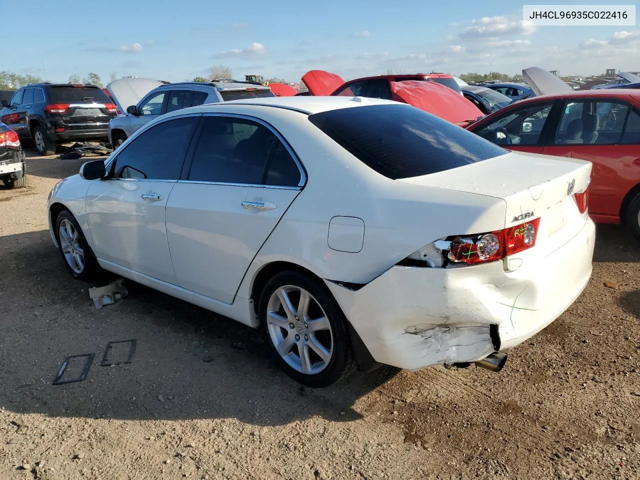 2005 Acura Tsx VIN: JH4CL96935C022416 Lot: 73646484