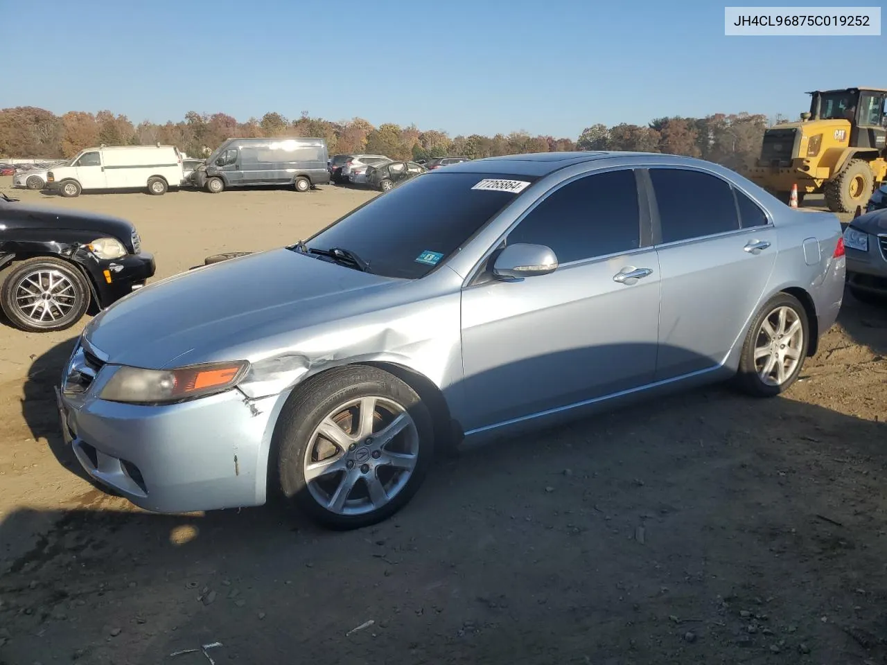 2005 Acura Tsx VIN: JH4CL96875C019252 Lot: 77265864