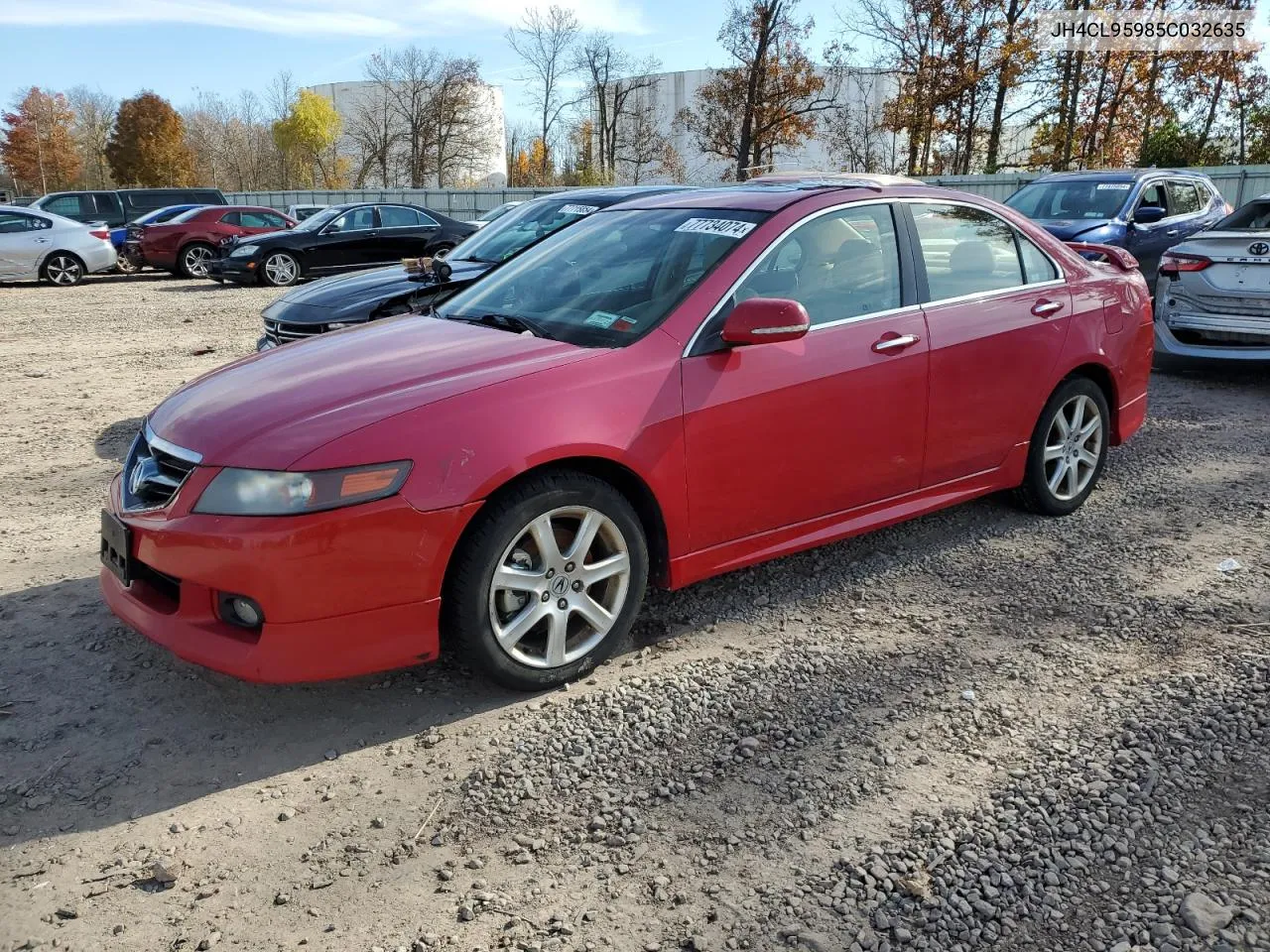 2005 Acura Tsx VIN: JH4CL95985C032635 Lot: 77734074