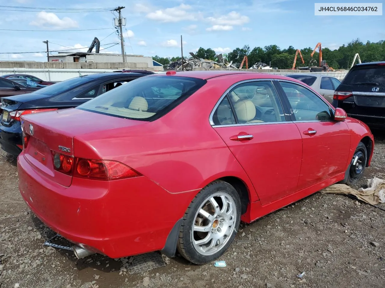 2006 Acura Tsx VIN: JH4CL96846C034762 Lot: 52106773