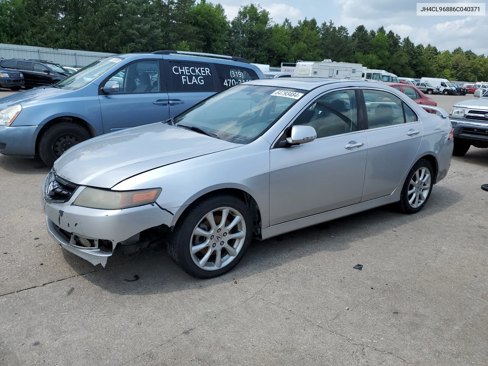 2006 Acura Tsx VIN: JH4CL96886C040371 Lot: 64793484