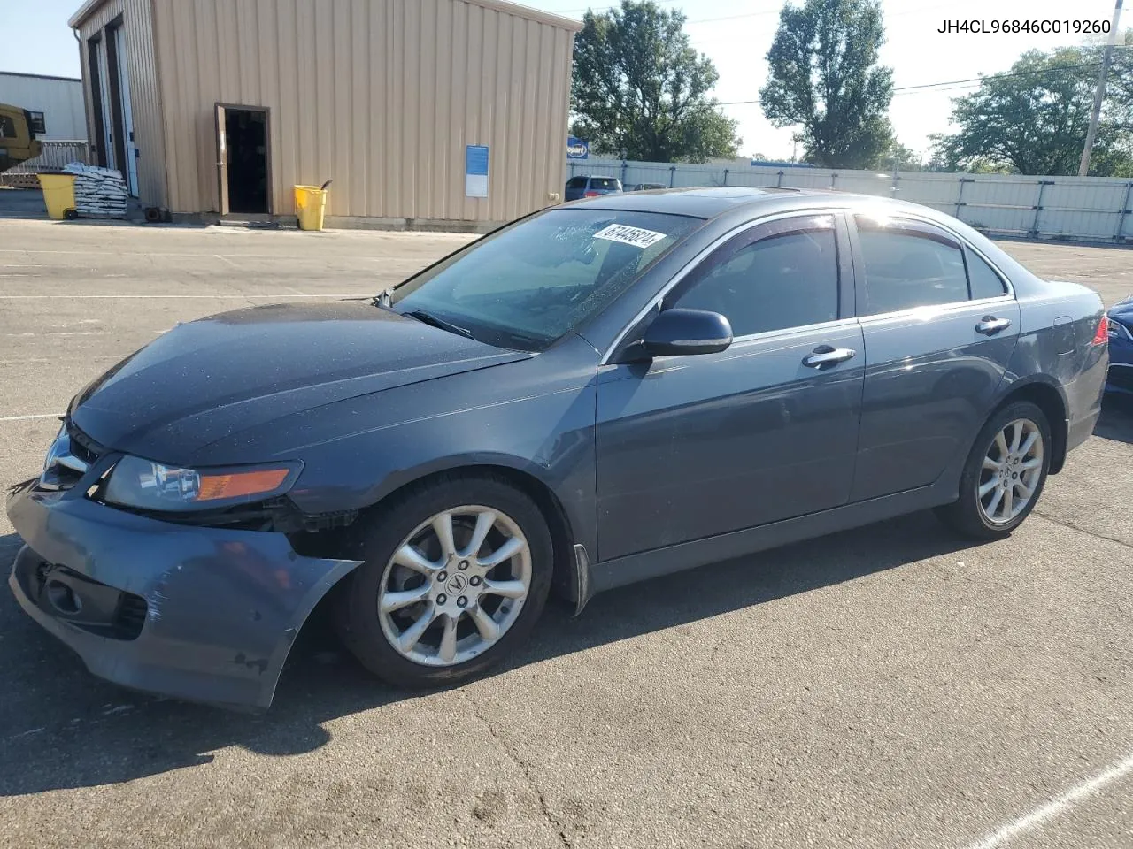 2006 Acura Tsx VIN: JH4CL96846C019260 Lot: 67445824