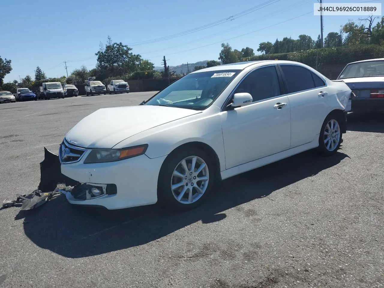 2006 Acura Tsx VIN: JH4CL96926C018889 Lot: 70691834