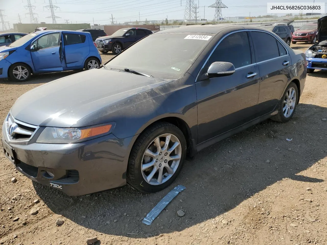 2006 Acura Tsx VIN: JH4CL96826C036803 Lot: 71812034