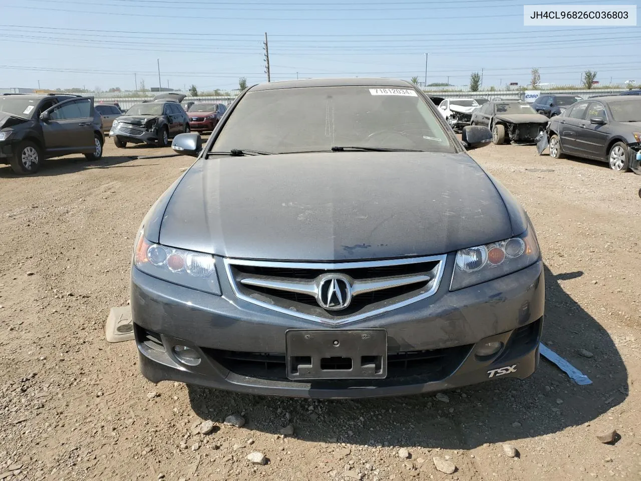 2006 Acura Tsx VIN: JH4CL96826C036803 Lot: 71812034