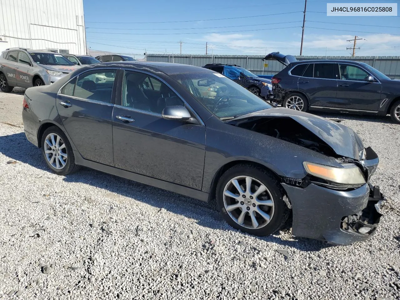 2006 Acura Tsx VIN: JH4CL96816C025808 Lot: 72058244