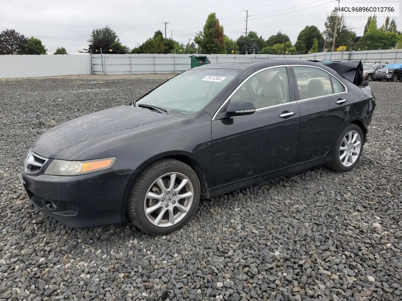 2006 Acura Tsx VIN: JH4CL96896C012756 Lot: 72417244