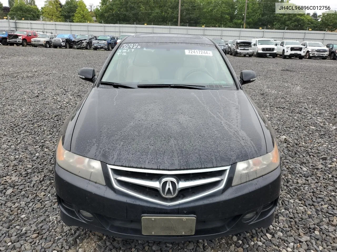 2006 Acura Tsx VIN: JH4CL96896C012756 Lot: 72417244