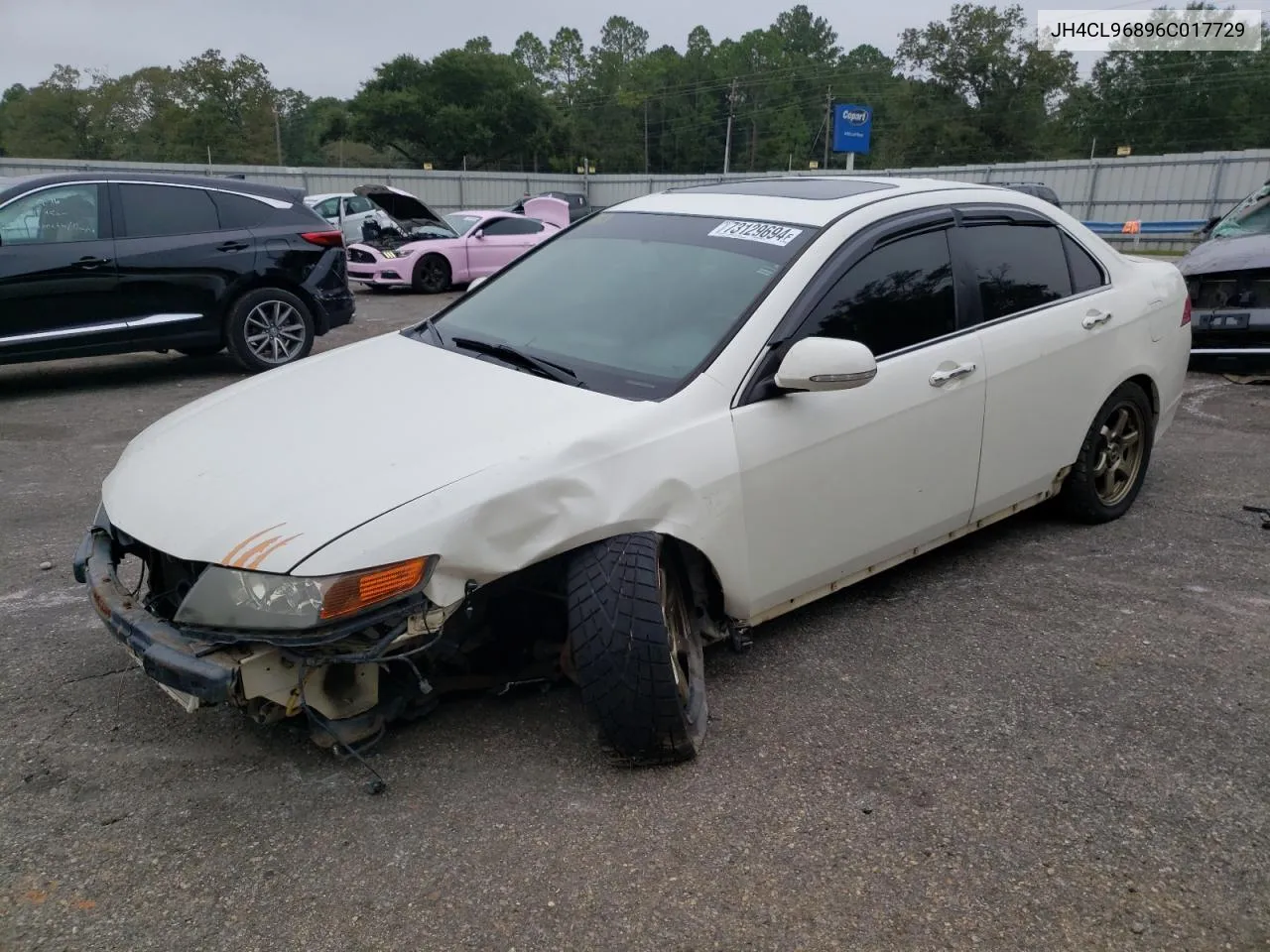 2006 Acura Tsx VIN: JH4CL96896C017729 Lot: 73129694