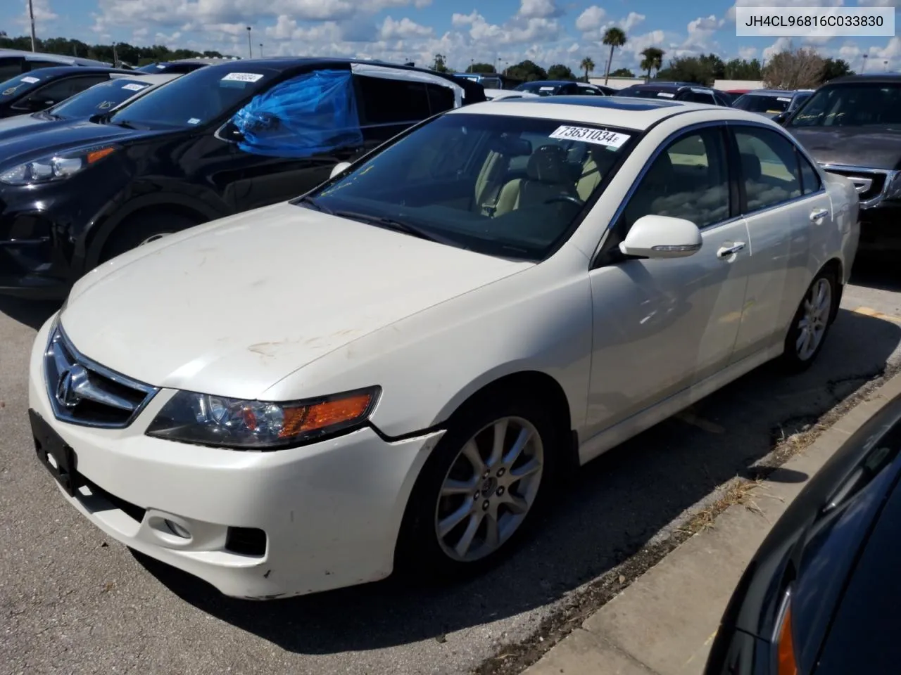 2006 Acura Tsx VIN: JH4CL96816C033830 Lot: 73631034