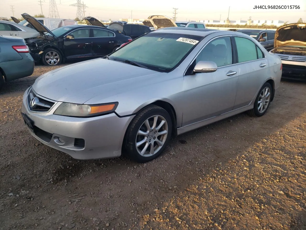 2006 Acura Tsx VIN: JH4CL96826C015756 Lot: 74397464