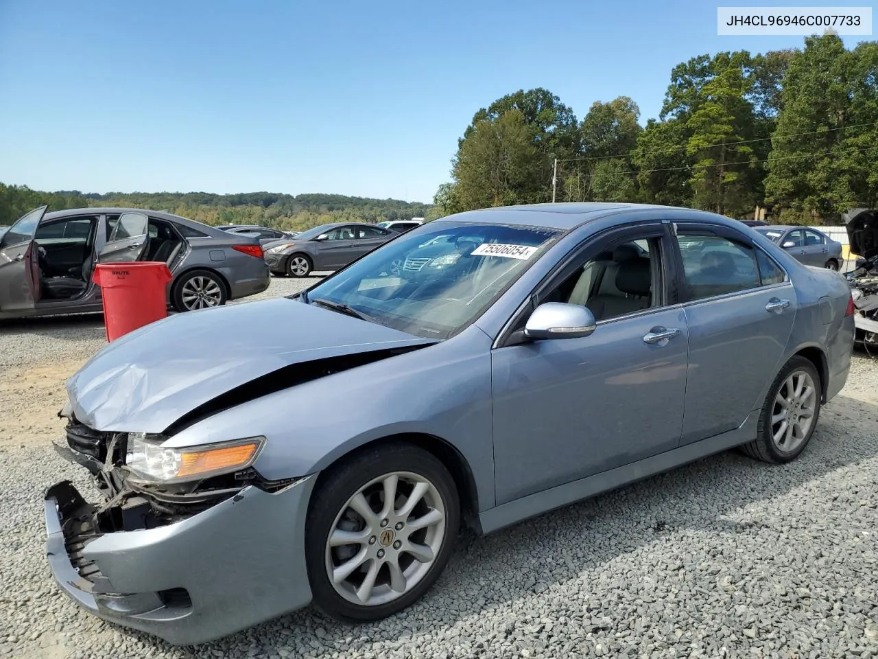 2006 Acura Tsx VIN: JH4CL96946C007733 Lot: 75506054