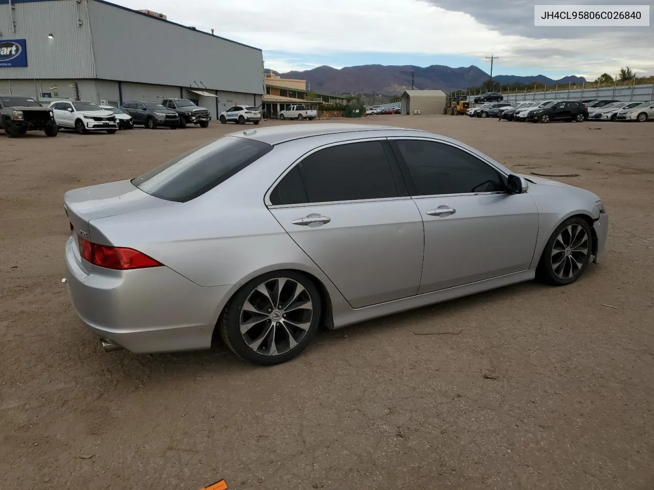 2006 Acura Tsx VIN: JH4CL95806C026840 Lot: 76188294