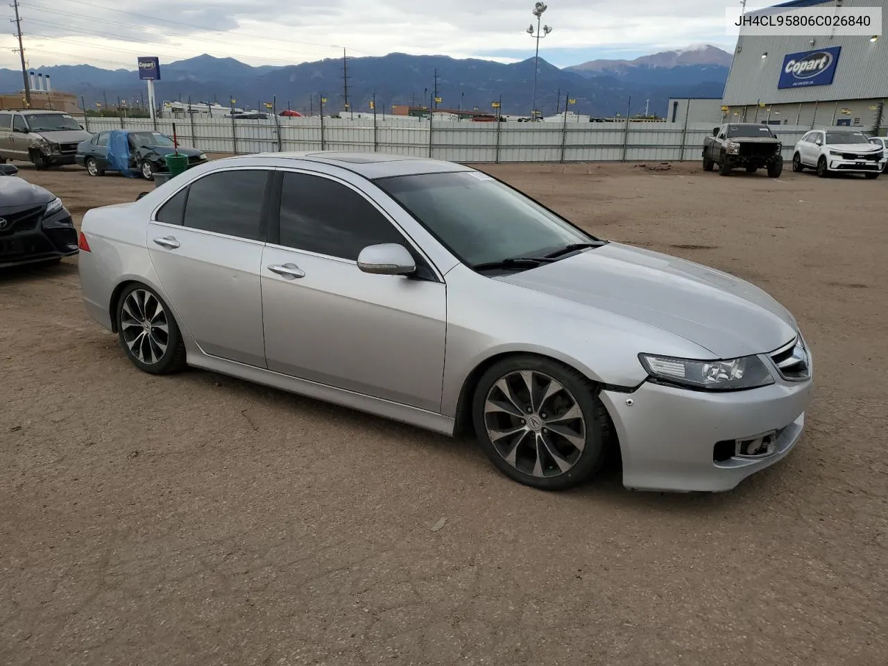 2006 Acura Tsx VIN: JH4CL95806C026840 Lot: 76188294