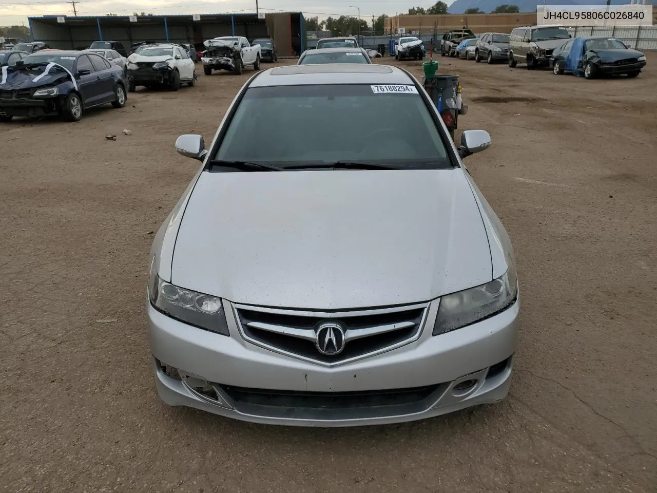 2006 Acura Tsx VIN: JH4CL95806C026840 Lot: 76188294