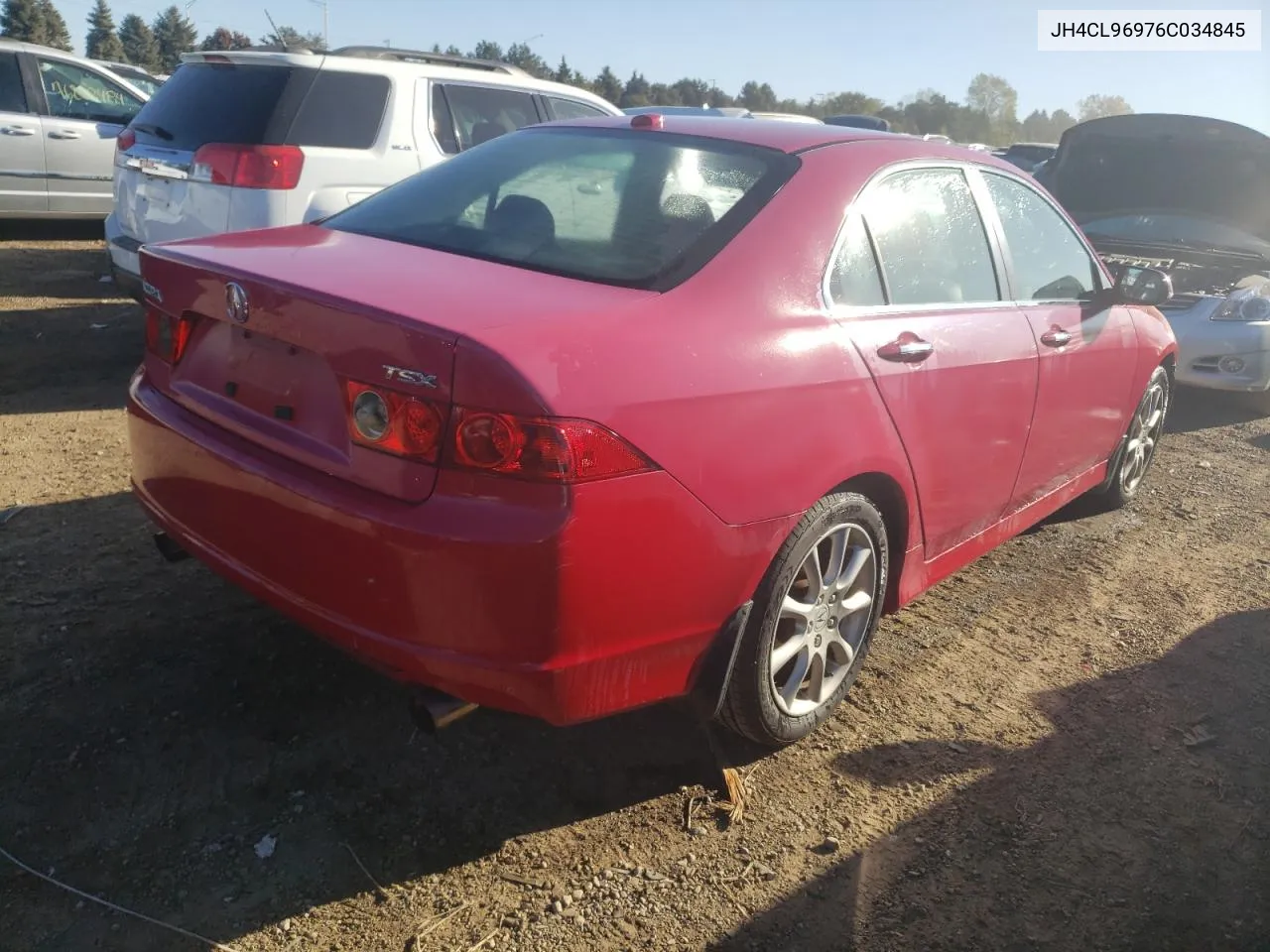 2006 Acura Tsx VIN: JH4CL96976C034845 Lot: 76555904