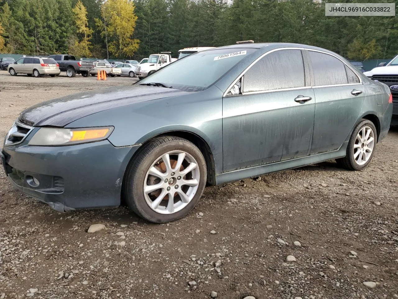 2006 Acura Tsx VIN: JH4CL96916C033822 Lot: 78061564