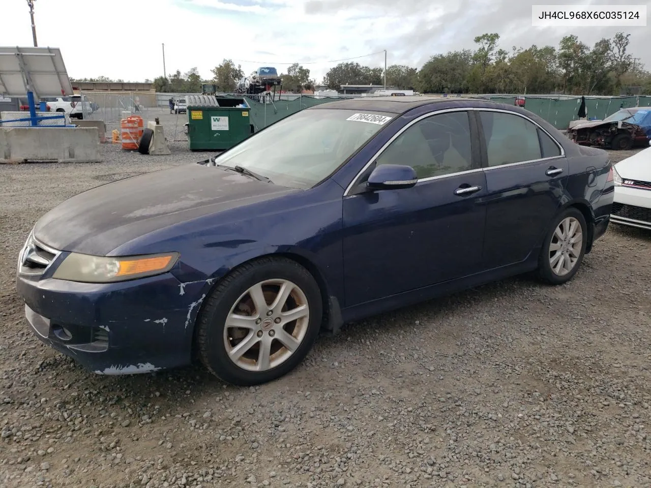 2006 Acura Tsx VIN: JH4CL968X6C035124 Lot: 78842604