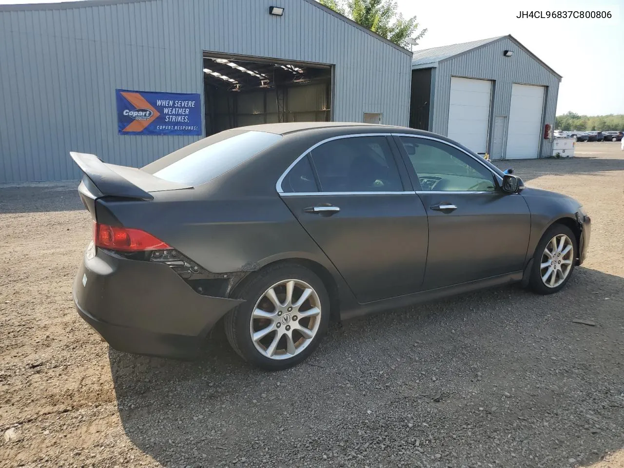 2007 Acura Tsx VIN: JH4CL96837C800806 Lot: 66905834