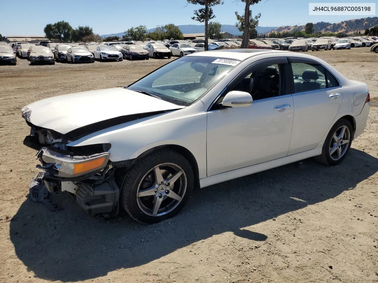 2007 Acura Tsx VIN: JH4CL96887C005198 Lot: 70790984