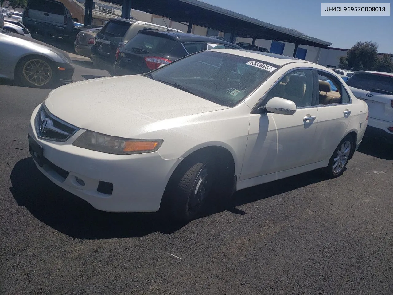 2007 Acura Tsx VIN: JH4CL96957C008018 Lot: 72858643