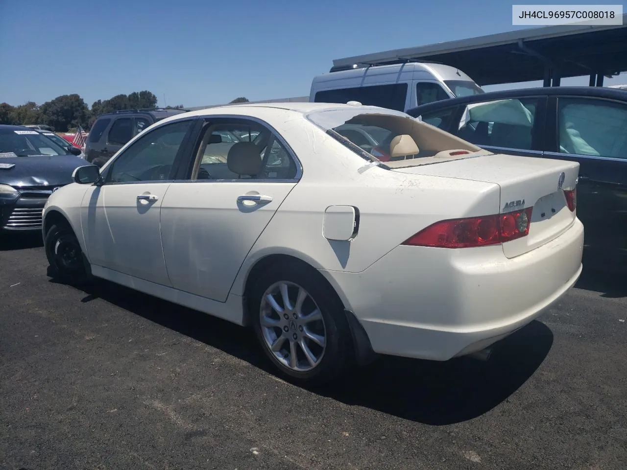 2007 Acura Tsx VIN: JH4CL96957C008018 Lot: 72858643