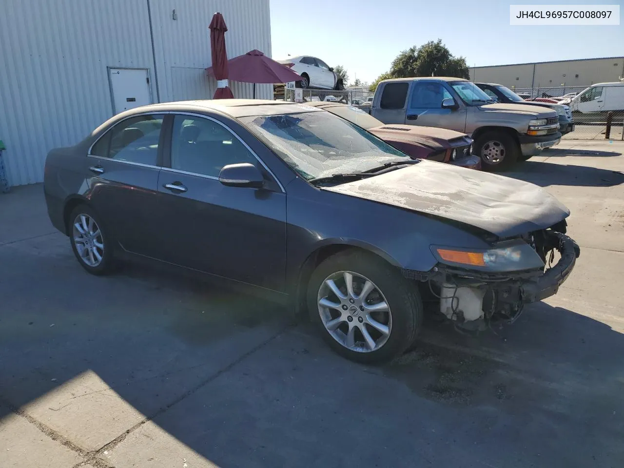 2007 Acura Tsx VIN: JH4CL96957C008097 Lot: 76614134