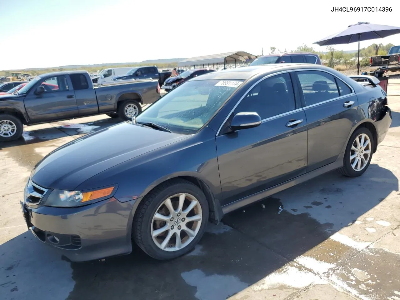 2007 Acura Tsx VIN: JH4CL96917C014396 Lot: 76991174