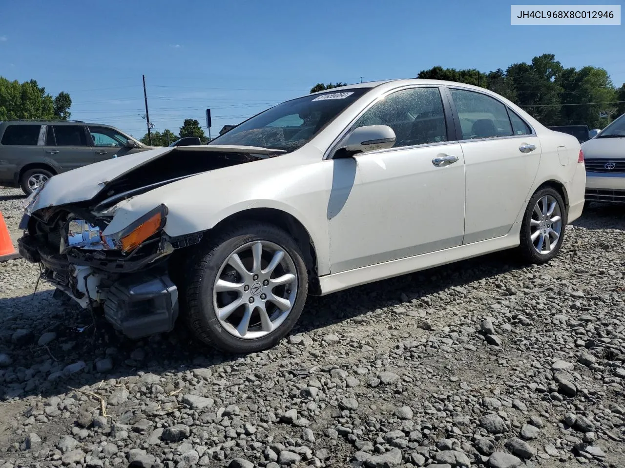 2008 Acura Tsx VIN: JH4CL968X8C012946 Lot: 61659064