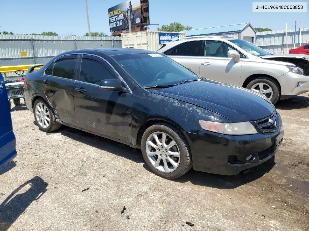 2008 Acura Tsx VIN: JH4CL96948C008853 Lot: 62918584