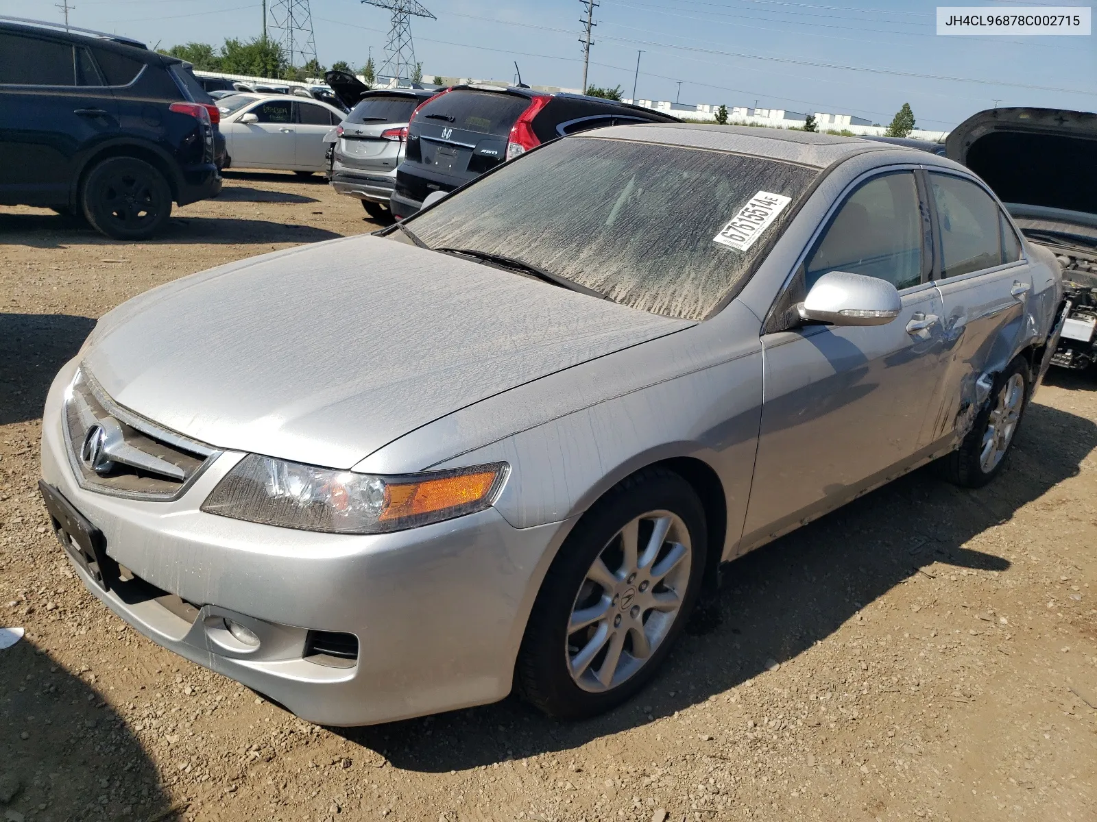 2008 Acura Tsx VIN: JH4CL96878C002715 Lot: 67615514